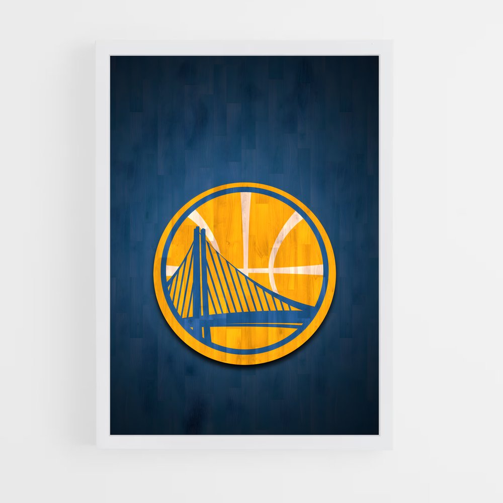 Poster Warriors au Cœur du Jeu – affiche Basketball (vue 3)